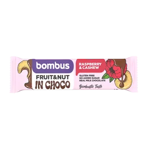 Bombus Tyčinka Fruit & Nut Bar Malina a kešu 40 g